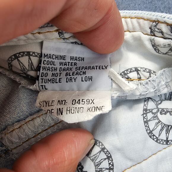 Vintage Seruchi Womens Jeans Size 20 (36x30) Button Fly Light Wash Hong Kong 80s - Picture 14 of 16